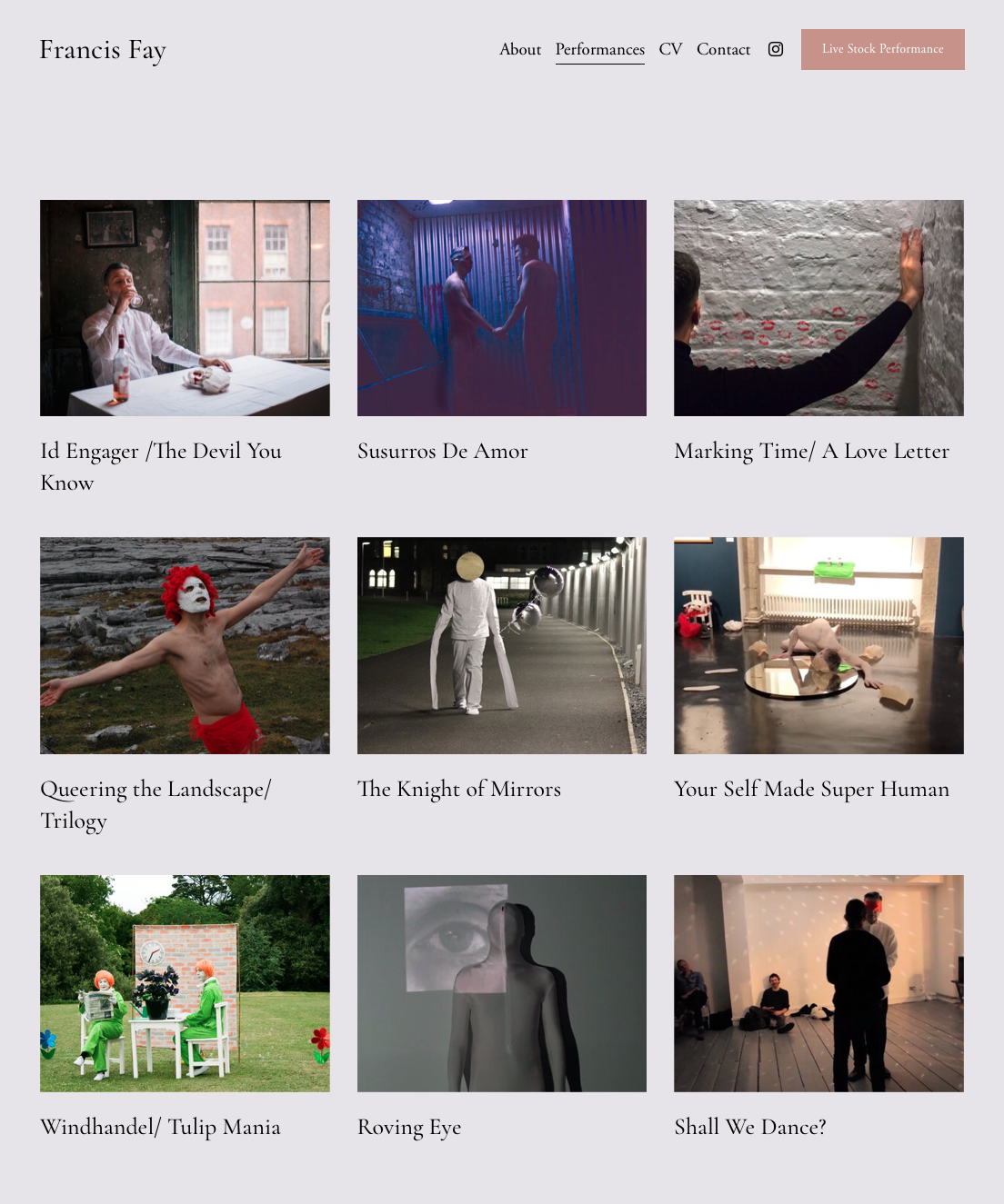 Performances — Francis Fay